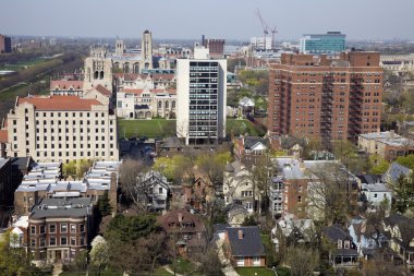 chicago Üniversitesi'nden alan havadan görünümü