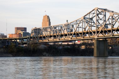 Bridge between Ohio and Kentucky clipart