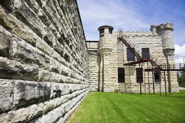 Стены исторической тюрьмы в Джолиет — стоковое фото