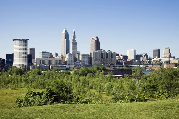 Sommer panorama af Cleveland - Stock-foto