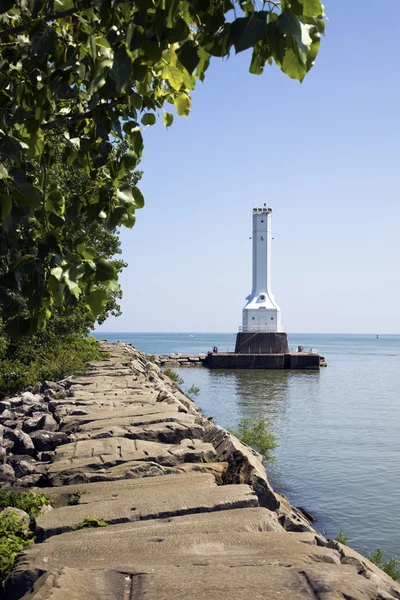 Huron Harbor Lighthouse — Stock Photo, Image