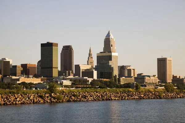 Cleveland z jezera — Stock fotografie