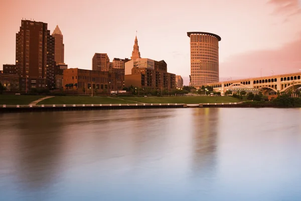 Coucher de soleil à Cleveland — Photo