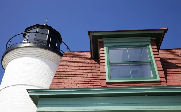 Point Betsie Lighthouse, Michigan, EUA . — Fotografia de Stock