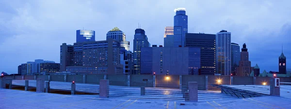 Panorama blu di Minneapolis — Foto Stock