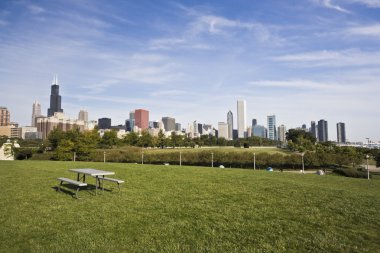 Panorama of Chicago clipart