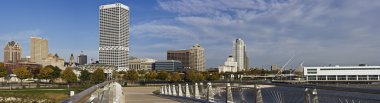 XXXL Panoramic Morning in Milwaukee clipart