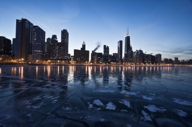 Evening in Chicago, Gold Coast clipart