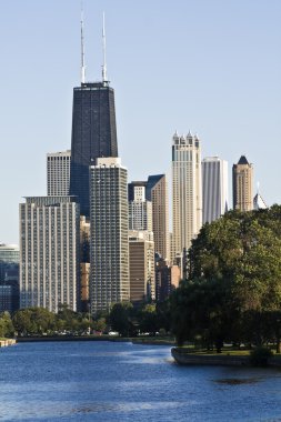 Downtown seen from Lincoln Park clipart
