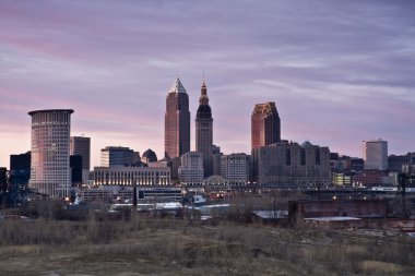 Cleveland pembe günbatımı