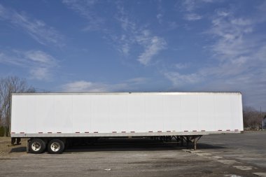 Parked trailer clipart