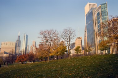 Autumn in Chicago clipart