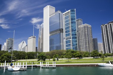 Beatiful day in Chicago clipart