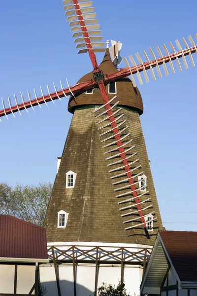 Deense windmolen in elanden hoorn — Stockfoto