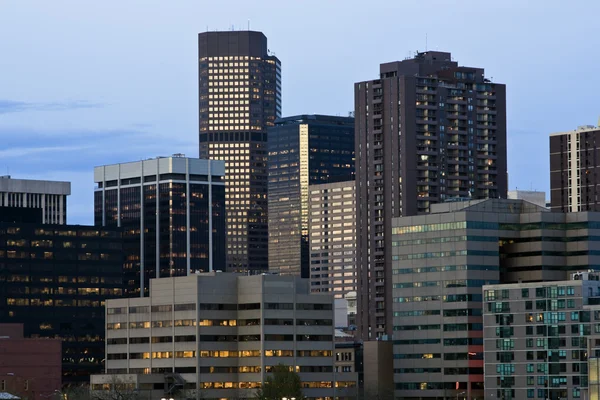 Denver 'da hava kararıyor — Stok fotoğraf