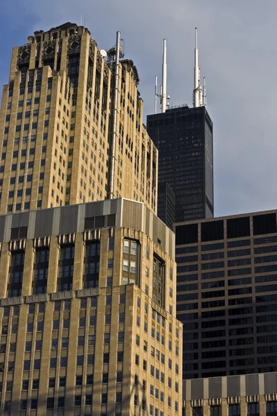 Wolkenkrabbers in chicago — Stockfoto