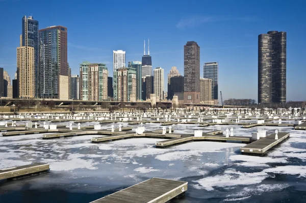 Зима в Чикаго — стокове фото