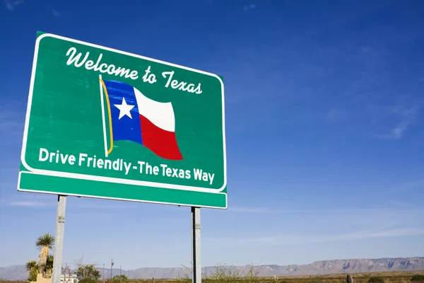 Willkommen in Texas — Stockfoto