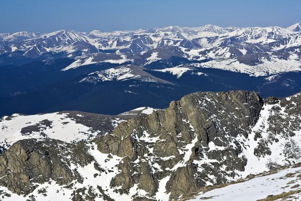 Панорама с горы Эванс — стоковое фото