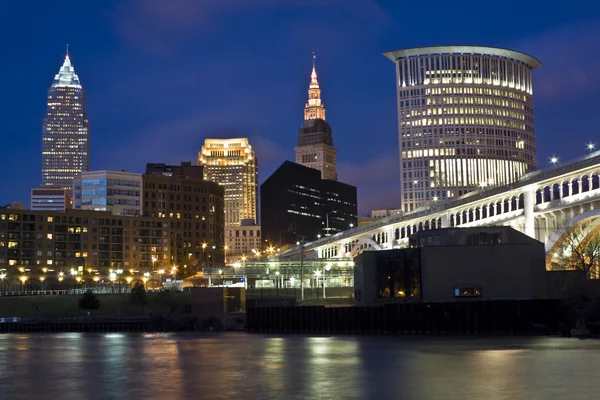 Skyline de Cleveland — Fotografia de Stock
