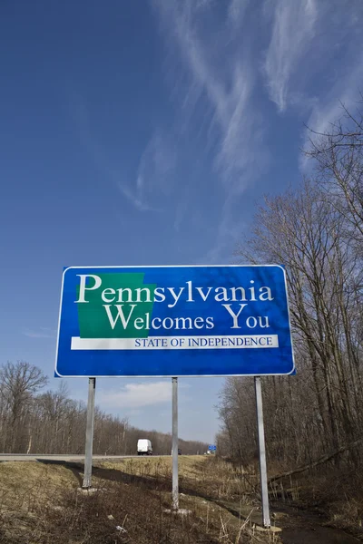 Welcome to Pennsylvania — Stock Photo, Image