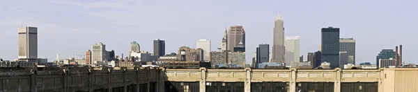 XXXL panorama av downtown cleveland — Stockfoto