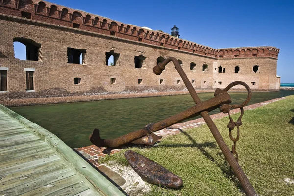 Якорь форта Джефферсон — стоковое фото