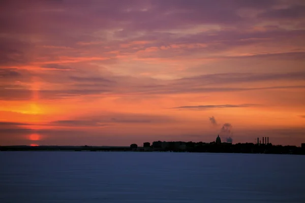 Sunset in Madison — Stock Photo, Image