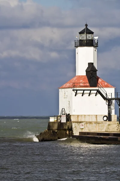 Lighthouse in Michigan City — Stock Photo, Image