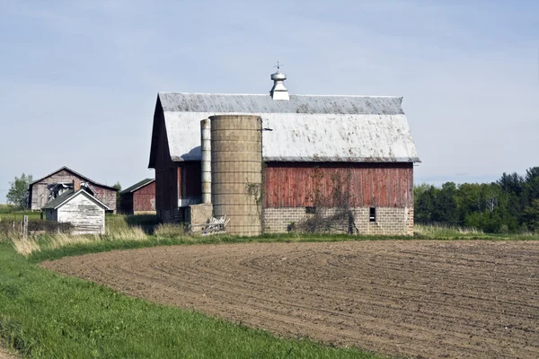 Antigua granja en Wisconsin —  Fotos de Stock