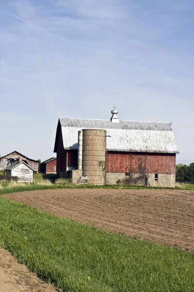 Antigua granja en Wisconsin — Foto de Stock