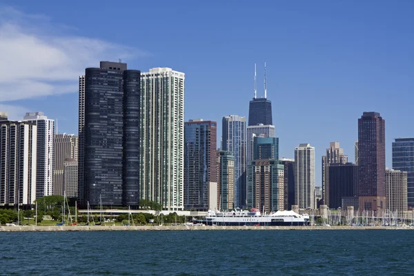 Chicago seen from the lake — Stock Photo, Image
