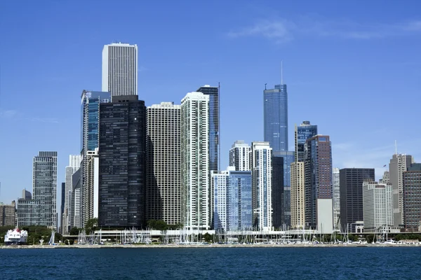 Chicago från lake michigan — Stockfoto