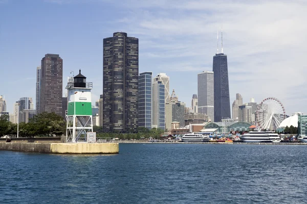 Şikago'daki deniz feneri — Stok fotoğraf