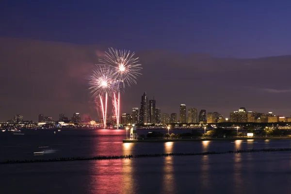 stock image Fireworks in Chicago