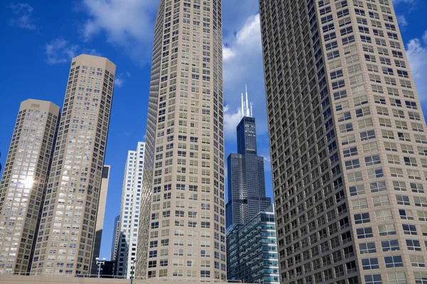Edifícios de apartamentos em Chicago — Fotografia de Stock