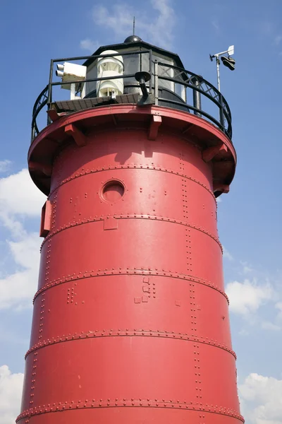 南避難所南桟橋の灯台 — ストック写真