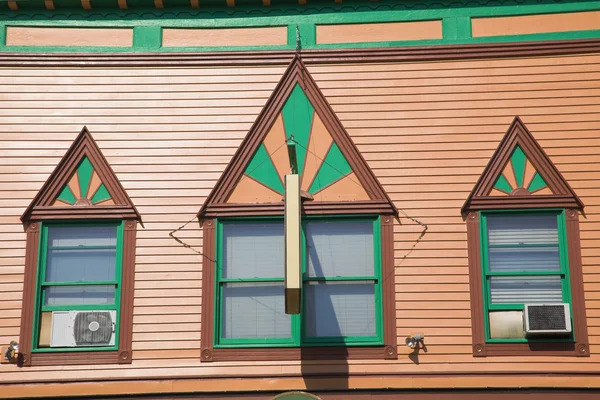 Architettura colorata dell'isola di Mackinac — Foto Stock