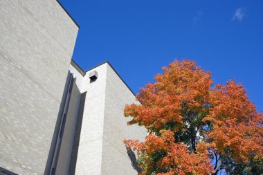 Lake County administration building in Waukegan clipart