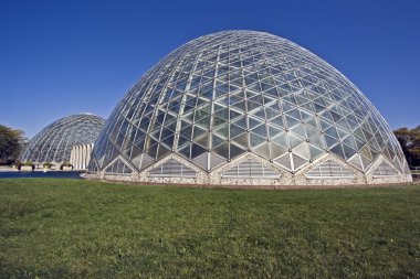 Domes of a Botanic Garden in Milwaukee clipart