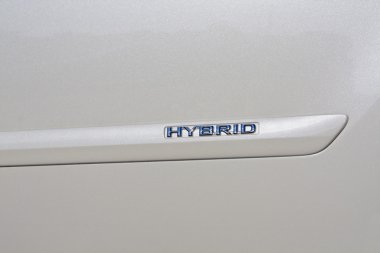 Side of a Hybrid car clipart