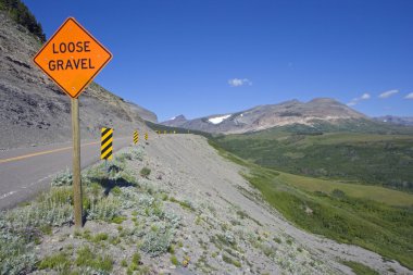 Loose Gravel sign clipart