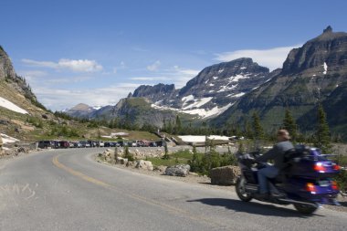 Biking in Montana clipart