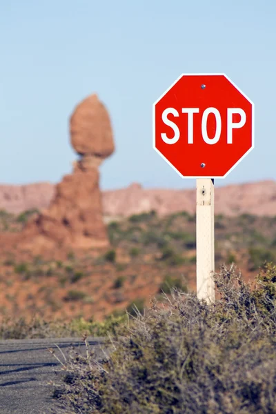 Parem! Lugar famoso — Fotografia de Stock