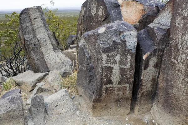 Three Rivers Petroglyph Site — Stock Photo, Image