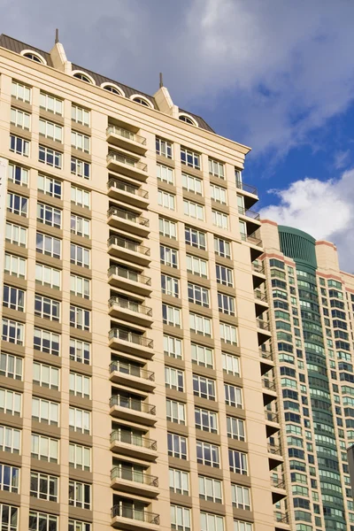 Prédios de apartamentos em Chicago — Fotografia de Stock