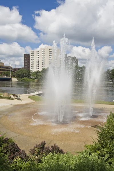 Fountain in Rockford — Stock Photo, Image