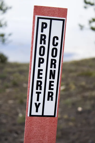 Property corner — Stock Photo, Image