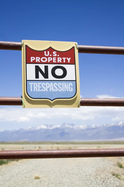 Μας ιδιότητα - αριθ trespassing — Φωτογραφία Αρχείου