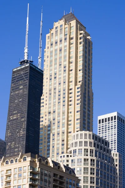 Vysoké budovy v Chicagu — Stock fotografie